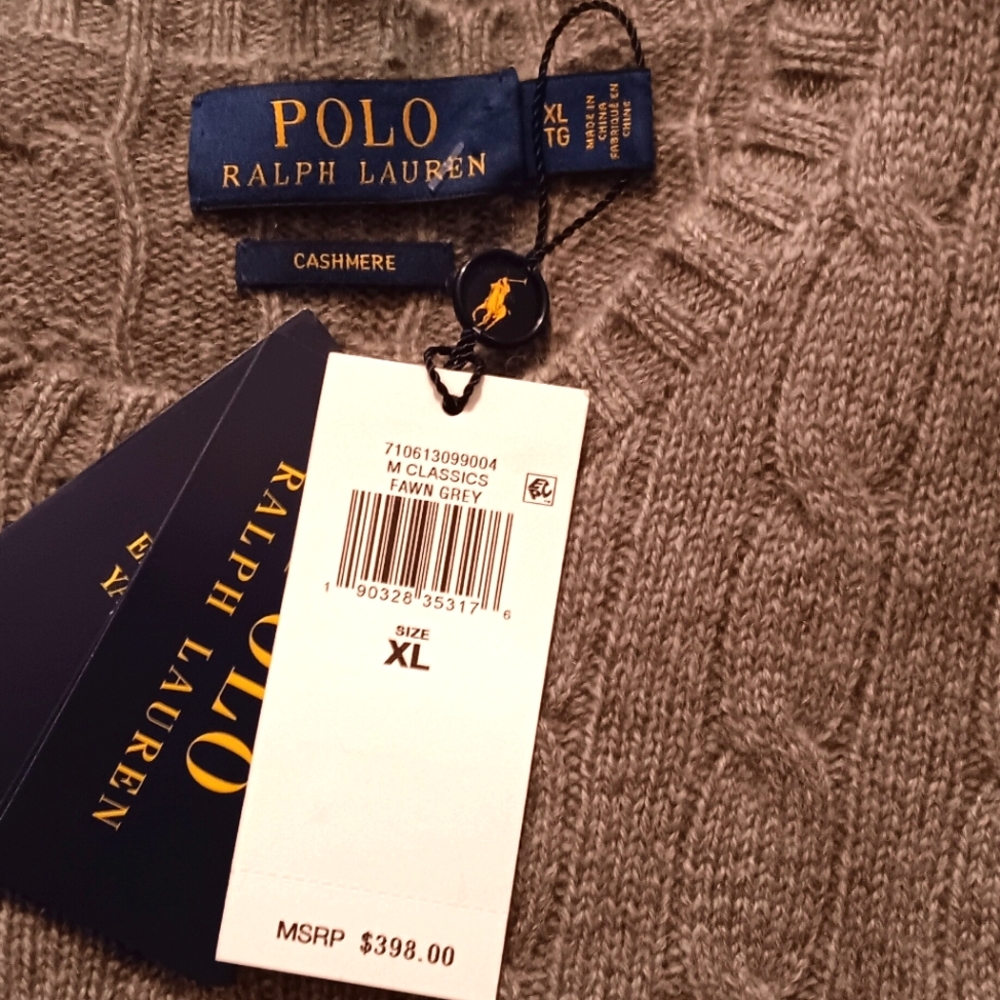 Polo Ralph Lauren Cable-Knit Cashmere Sweater